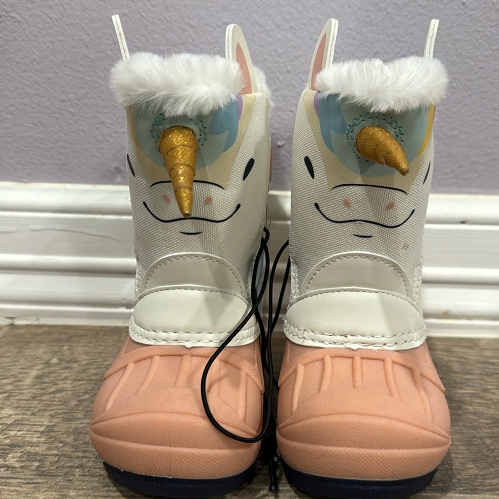 Baby girl winter unicorn boots
